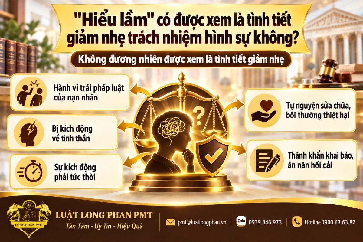 Hiểu lầm và điều kiện áp dụng tình tiết giảm nhẹ trách nhiệm hình sự.