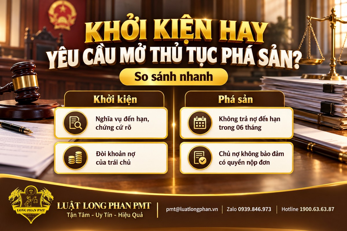 So sánh khởi kiện đòi nợ trái phiếu và yêu cầu mở thủ tục phá sản khi doanh nghiệp không trả nợ đến hạn trong 06 tháng