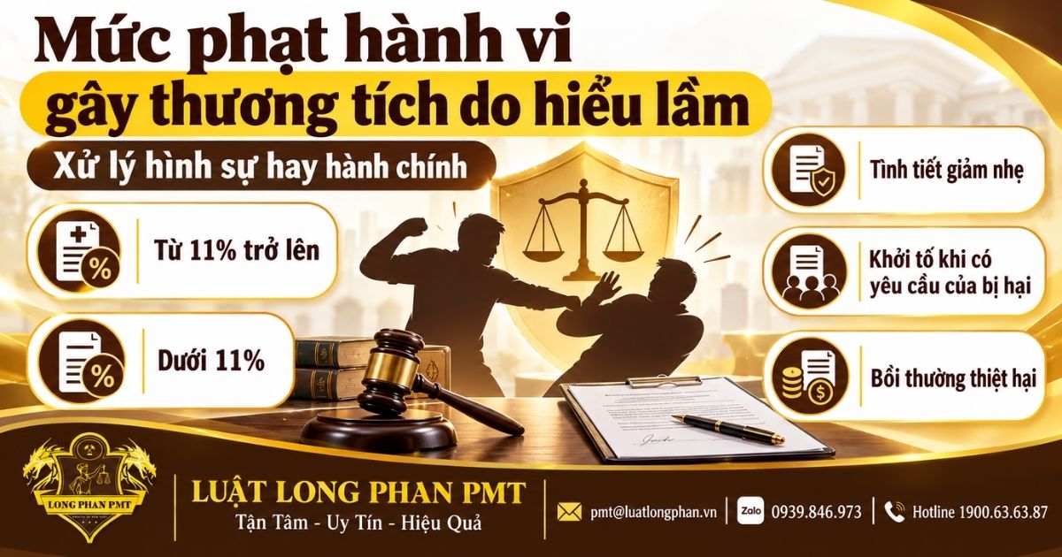 Mức Phạt Hành Vi Gây Thương Tích Do Hiểu Lầm Mức phạt hành vi gây thương tích do hiểu lầm theo quy định hình sự và hành chính.