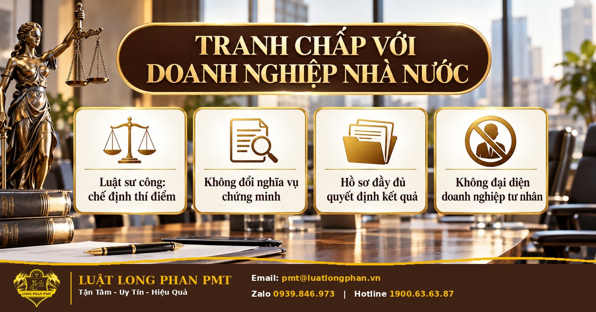 Infographic tranh chấp với doanh nghiệp nhà nước: luật sư công là chế định thí điểm, nghĩa vụ chứng minh không đổi
